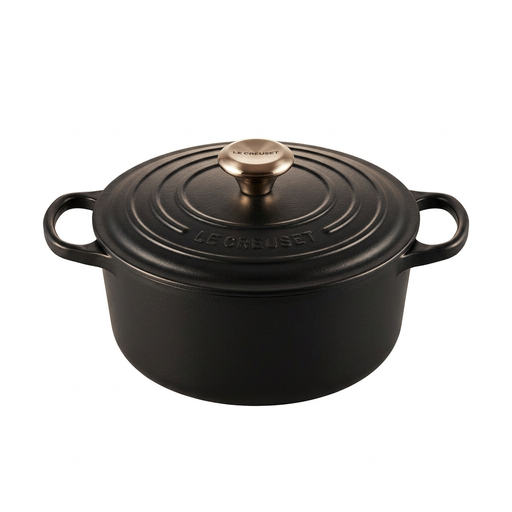 Le Creuset Signature Ronde Braadpan - 24cm, Zwart