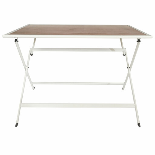 Table pliante en métal effet bois Barcelona