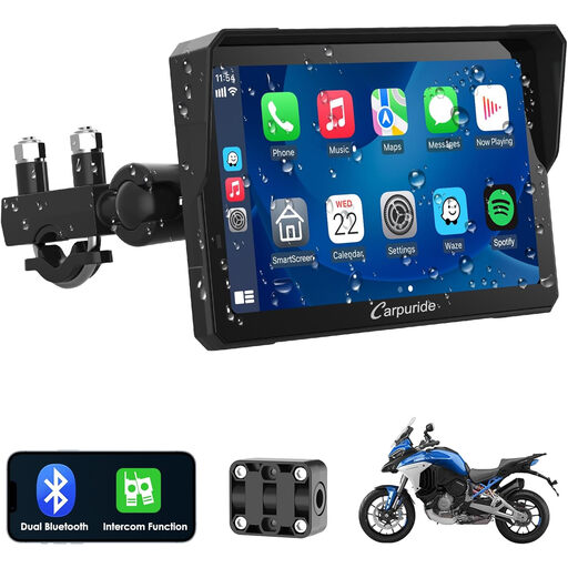 Carpuride W702 Pro Motorcycle Carplay Screen