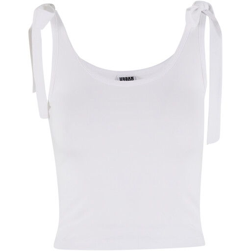 Urban Classics Ladies Tied Basic Jersey Top 2-Pack White White