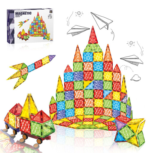 XINQIYUAN Qiyuan Educational Toy 7.5cm Diamond Surface Magnetic Tile Set
