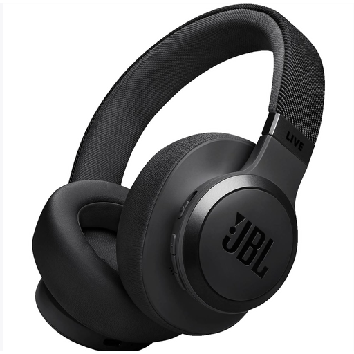 JBL LIVE 770NC, Wireless Over-Ear Noise-Cancelling Headphones mit Mikrofon, Schwarz