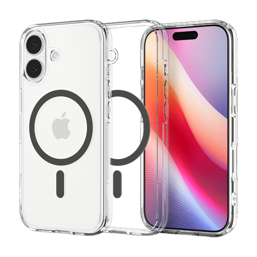 Spigen Ultra Hybrid MagSafe Case for iPhone 17 in Clear Gray