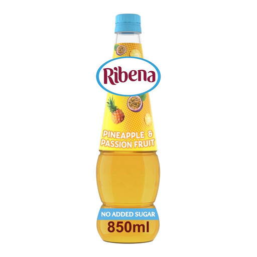 Ribena Pineapple and Passion Fruit No Added Sugar Squash, 850ml