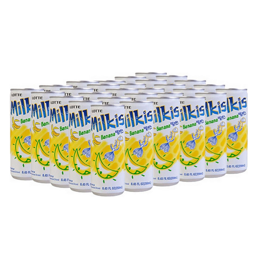 Lotte Milkis Soft Drink Banana Can(CARTON) 250ml×30