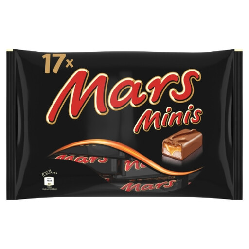 MARS Minis milk chocolate, caramel and nougat bag, 333 g