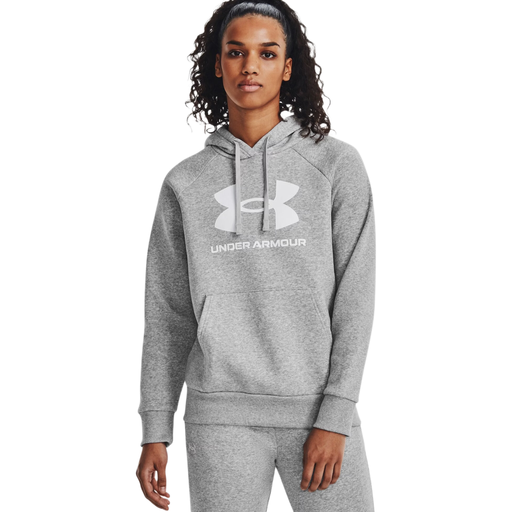 Under Armour Women’s Ua Rival Fleece Big Logo Hd Grey Rival Collection S