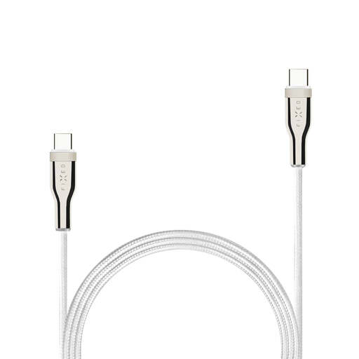 FIXED Braided Cable USB-C, 1.2m, 100W, White
