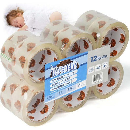 TAPEBEAR No Noise Packing Tape