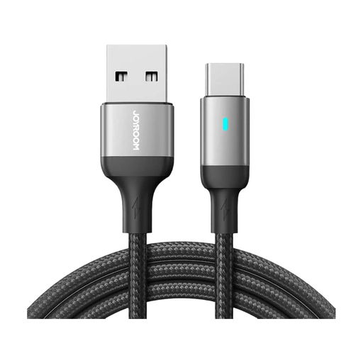 JOYROOM S-UC027A10 Extraordinary Series 3A USB-A to Type-C Fast Charging Data Cable， 1.2 m， Black