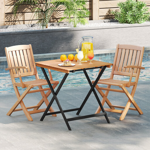 Costway 70CM Patio Folding Table