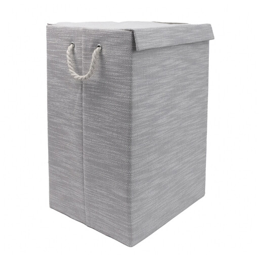 JVL Serena Foldable Laundry Hamper with Lid