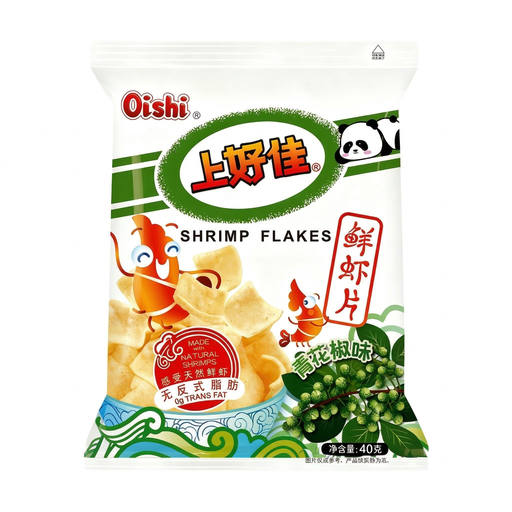 Oishi Shrimp Flakes Sichuan Pepper Flavor