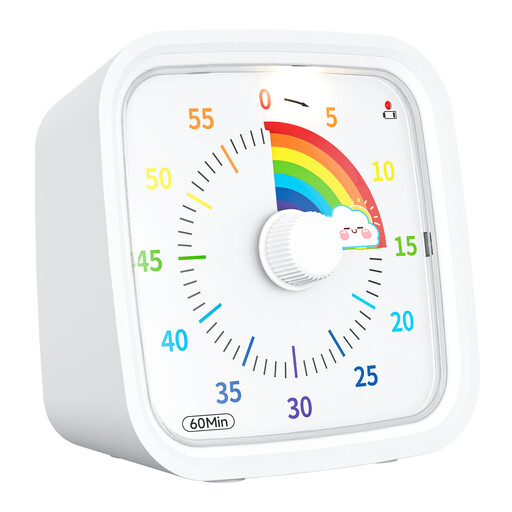 Yunbaoit Rainbow Visual Timer with Protective Case