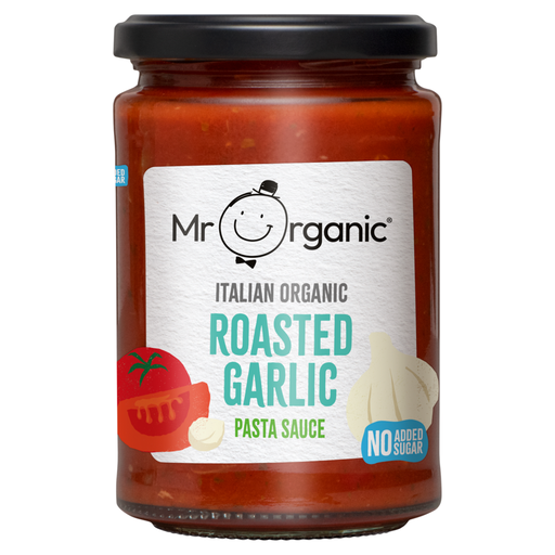 Mr Organic Organic Roasted Garlic Pasta Sauce with No Added Sugar 350g