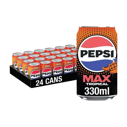 Pepsi Max Tropical cans, pack of 24