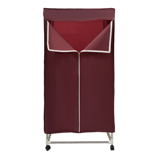 Foldable electric clothes dryer with timer