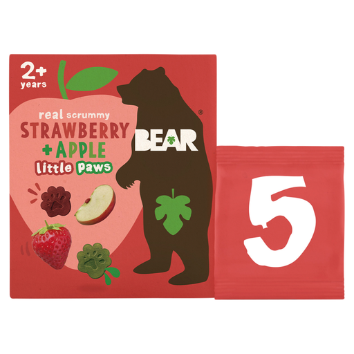 BEAR Paws Strawberry Apple 5 x 20g