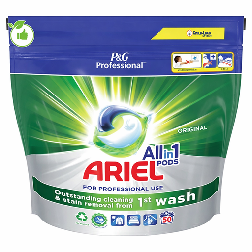Ariel Professional Concentrated Original All-in-One Laundry Capsules - 50 Doses