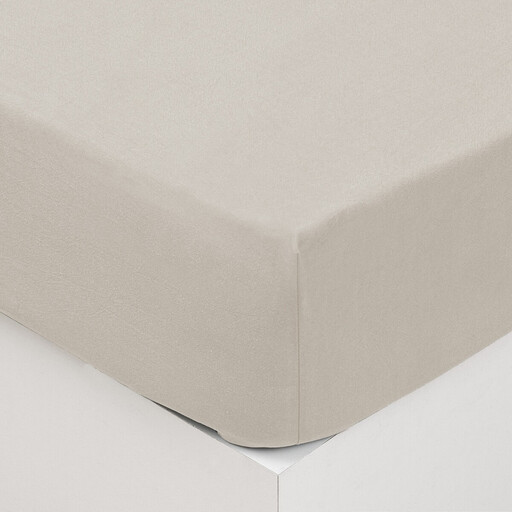 Atmosphera Fitted Sheet in Ivory