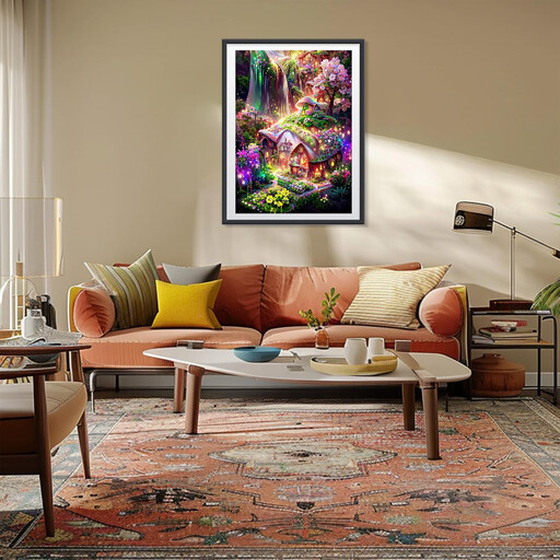 JU7CER 5D DIY Diamond Painting Kit - Fantasy Forest Landscape