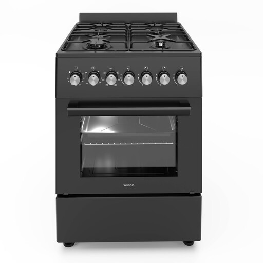Cuisinière à Gaz avec Four en Pose Libre Wiggo WO-E606A (BB)