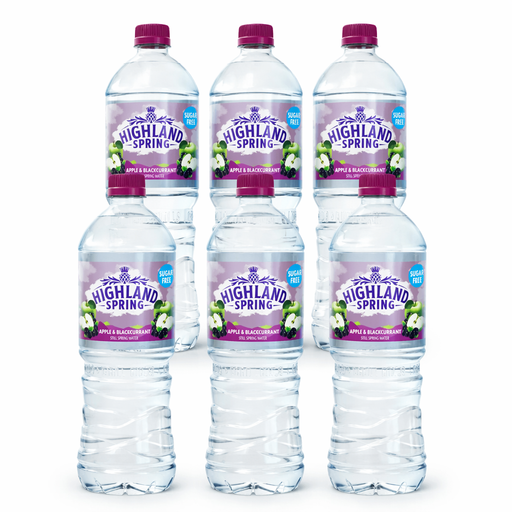 Highland Spring Apple & Blackcurrant Still Flavoured Water 6x1.25L