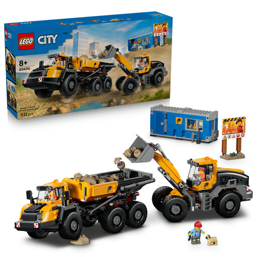 LEGO City 60494 Dump Truck and Front End Loader