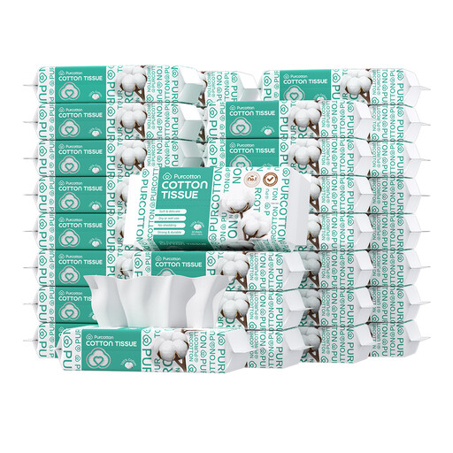 Purcotton 100% Cotton Facial Tissue 60 sheets x 36 packs