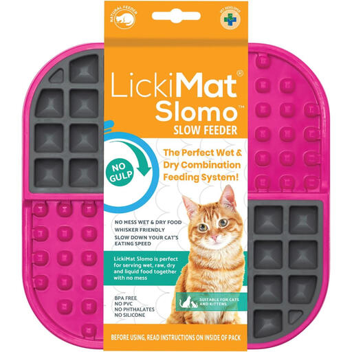 LickiMat Slomo Cat Slow Feeder in pink