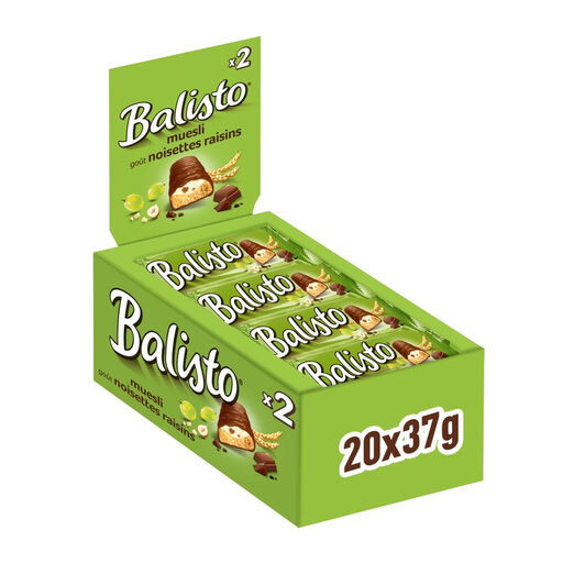 Balisto Muesli Whole Grain Biscuit Bars 20x37g