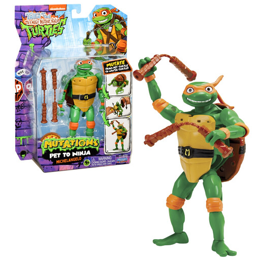 NINJA TURTLES figurine deluxe transformable Michelangelo