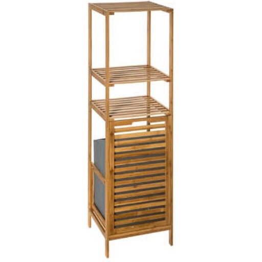 5five Mix n'Modul Bamboo Bathroom Shelving with Laundry Basket