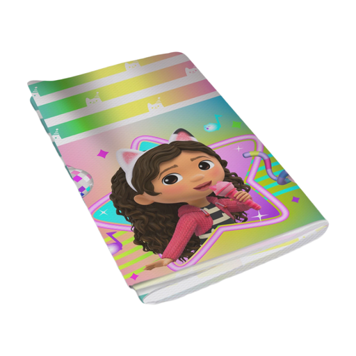 Gabby's Dollhouse Tischdecke mit bunten Motiven der Seriencharaktere