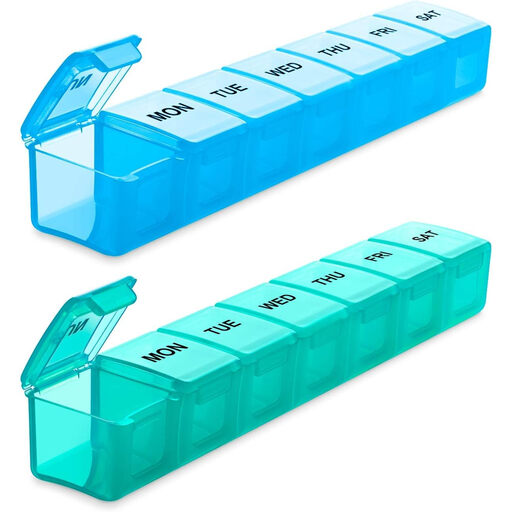 VVM Große wöchentliche Pillenbox im 2er-Pack