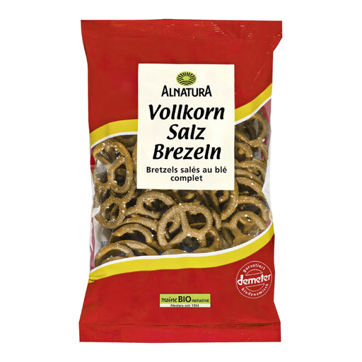 Alnatura Organic Wholegrain Salt Pretzels, 125 g