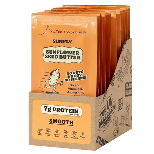 SUNFLY Sunflower Seed Butter Smooth 32g Sachet x 12pcs