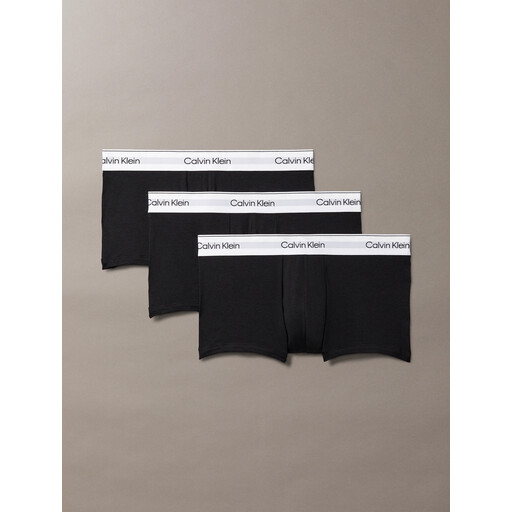Calvin Klein 3 Pack Low Rise Trunks, black