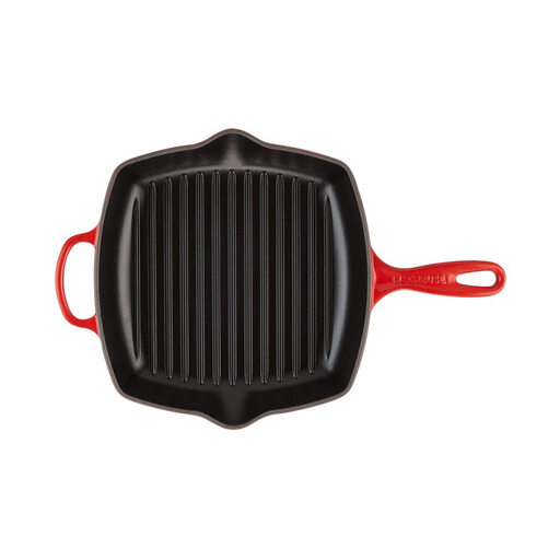 Le Creuset Signature Square Grill Pan 26 cm Cherry Red