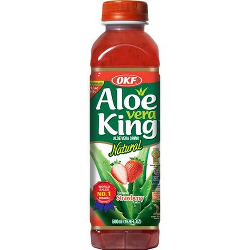 OKF Aloe Vera Drink Strawberry 500 ML