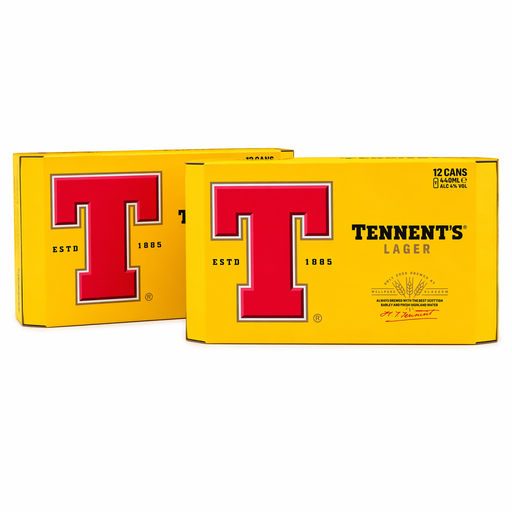 Tennents Lager 12Pkg 4% 12x440ml 24 Pack