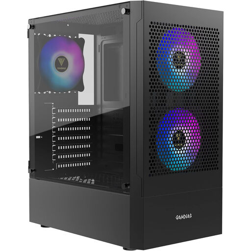GAMDIAS Talos E3 MESH GAMING Miditower Black