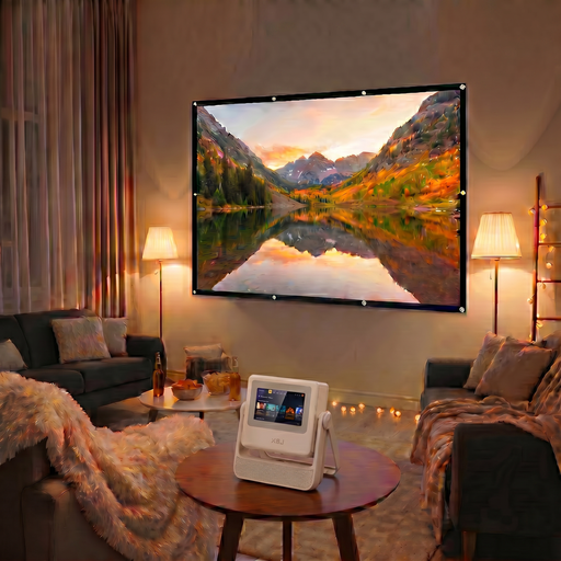 Pack divertissement grand écran - Projecteur extérieur XBJ A5 Pro + écran de 100 pouces