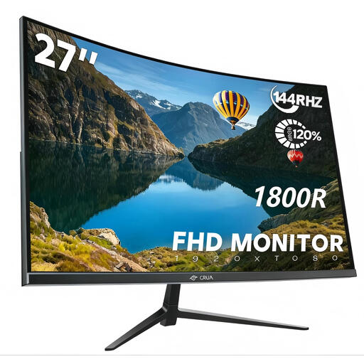 CRUA 27" Curved Gaming Monitor