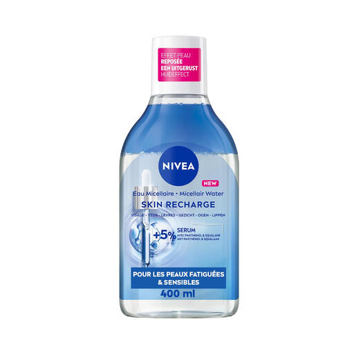 Nivea Skin Recharge Micellar Water for Face, Infused with Panthenol Serum
