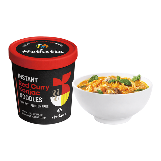 Hethstia Instant Konjac Noodle Red Curry Soup Cup