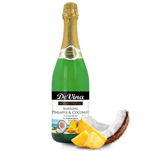 De Vina Sparkling Pineapple Coconut 750ml bottle