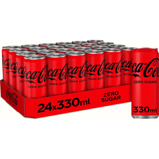 Coca-Cola Zero Sugar Soda - 24 x 330 ml