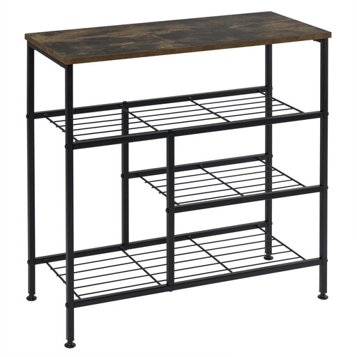 eSituro Entryway Shoe Rack in Metal and Wood