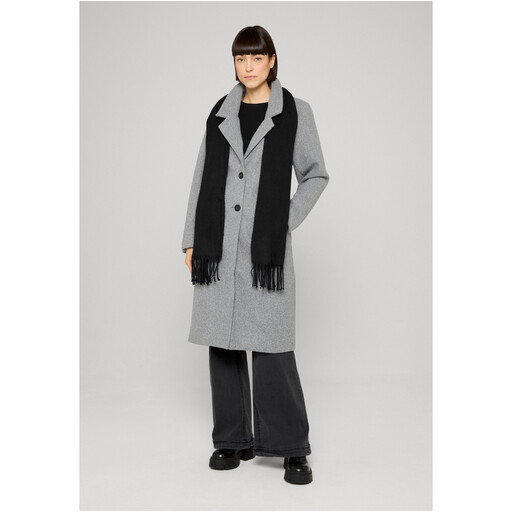Urban Classics Ladies Basic Coat in Darkgreymelange